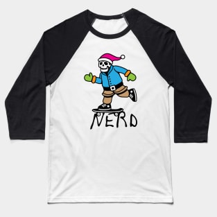 SANTA NERD Baseball T-Shirt